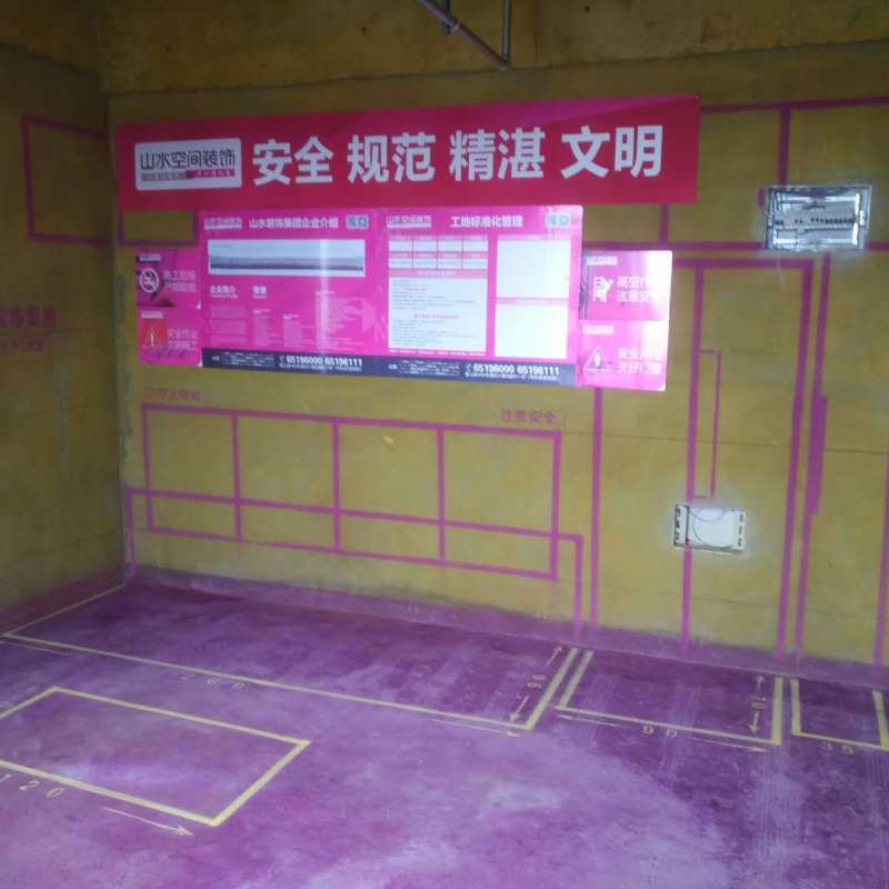 光明金座公寓-黄墙紫地/全景放样