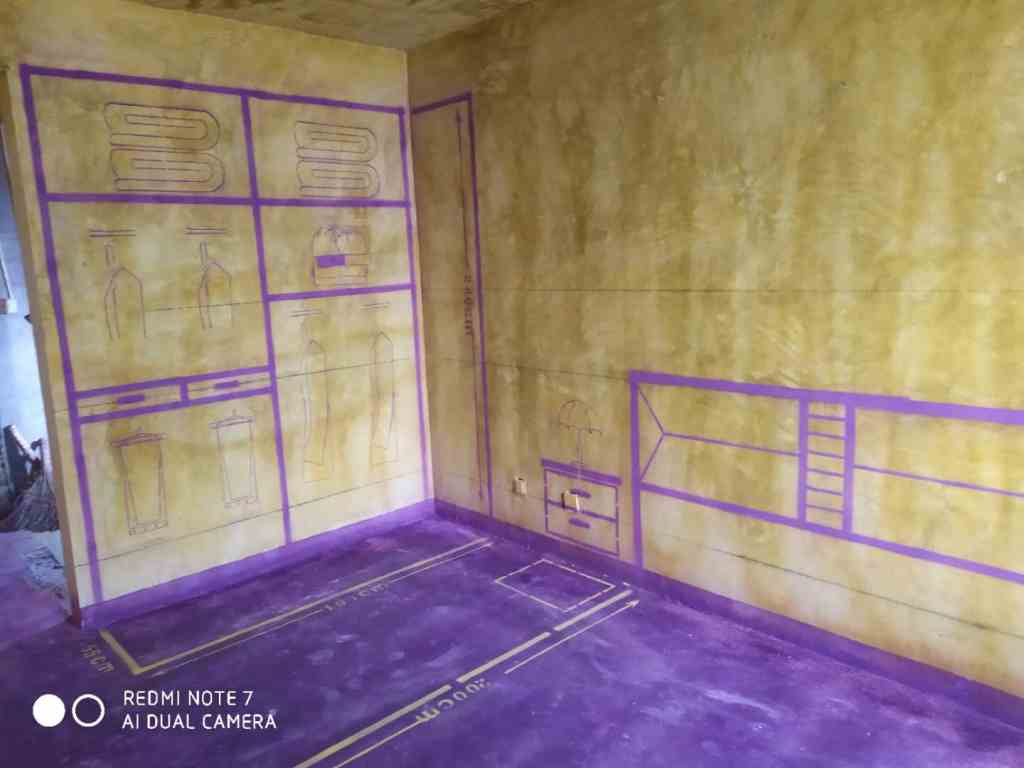 金星和园四期-黄墙紫地/3D全景放样-山水装饰
