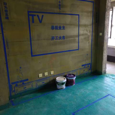 信达公园里-黄墙绿地/3D全景放样-1890设计