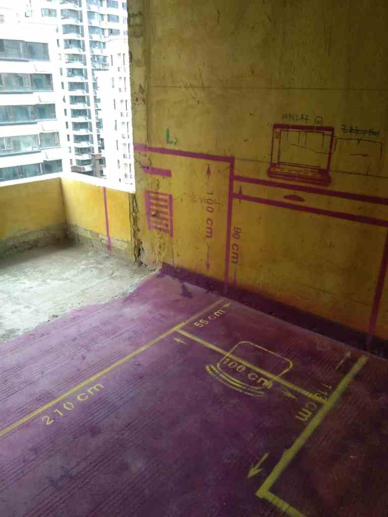 蓝光公园一号-黄墙紫地/3D区间放样-山水装饰