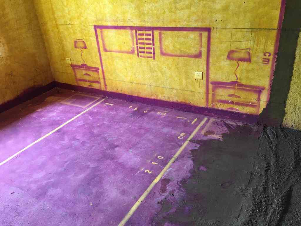 南七里翰墨园-黄墙紫地/3D全景放样-山水装饰