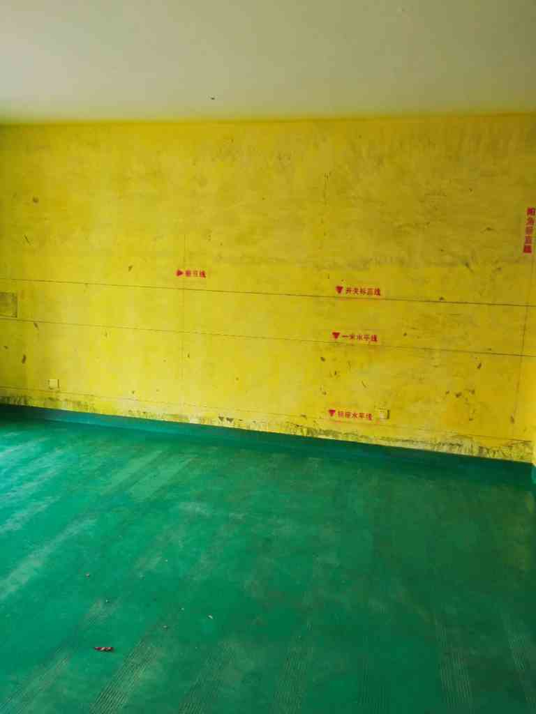绿城玉兰公寓-黄墙绿地/标准弹线-优家施工