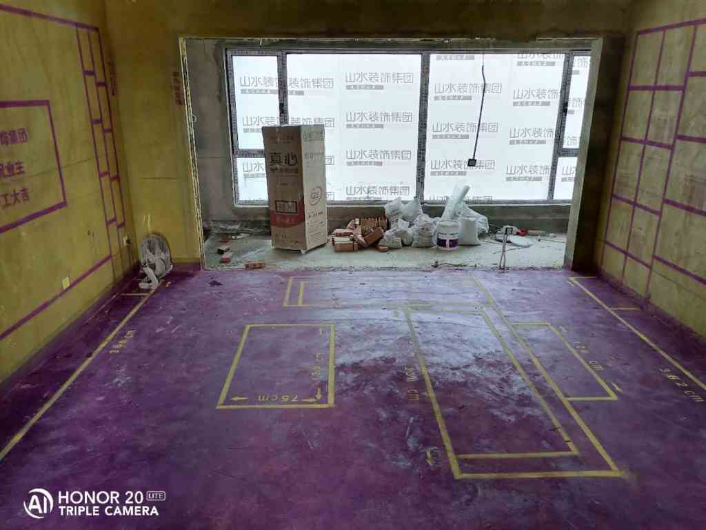雍龙府-黄墙紫地/3D全景放样-山水装饰