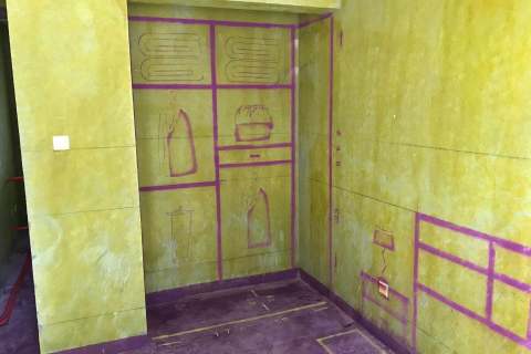 琥珀瑞安家园-黄墙紫地/3D全景放样-山水装饰