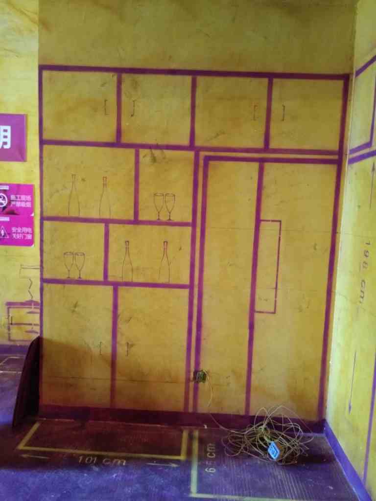 禹州中央广场-黄墙紫地/3D全景放样-山水装饰