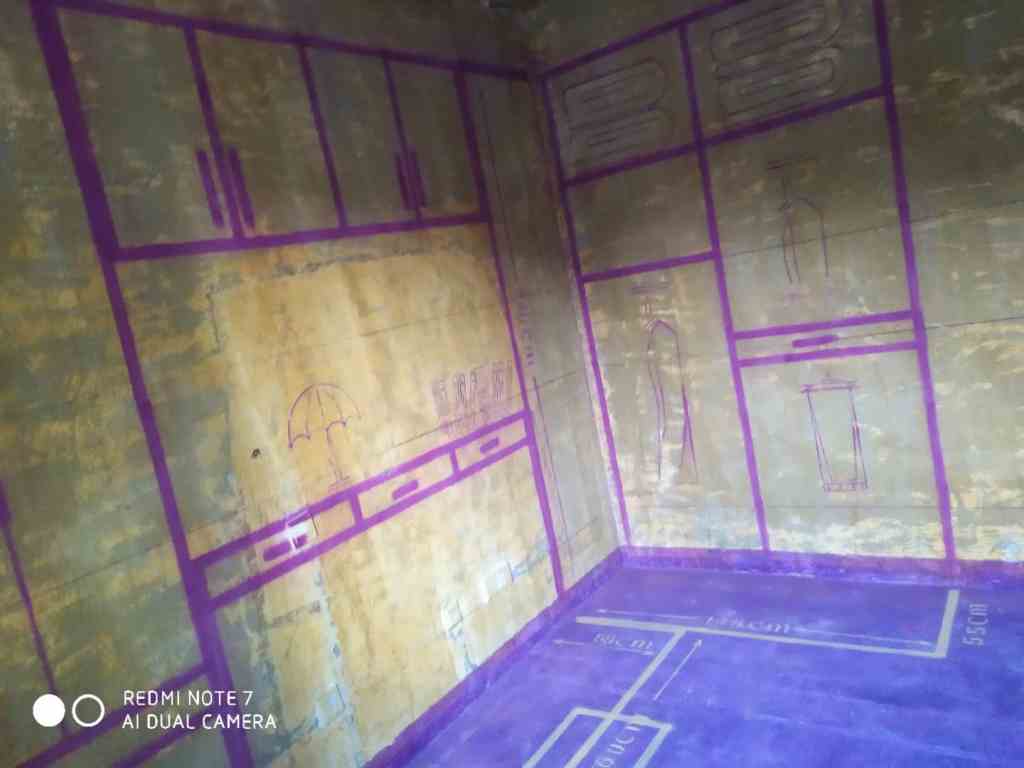 山水东苑-黄墙紫地/3D全景放样-山水装饰