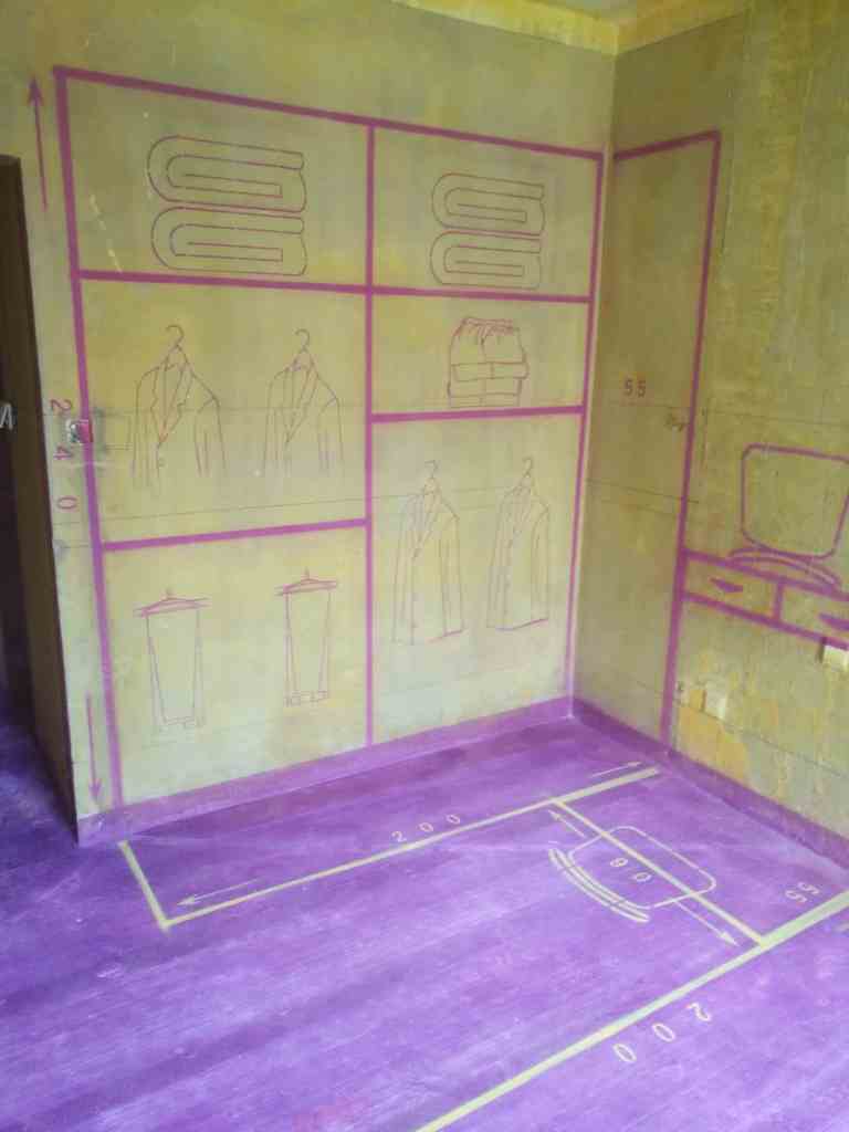 皇马花园-黄墙紫地/3D全景放样-山水装饰