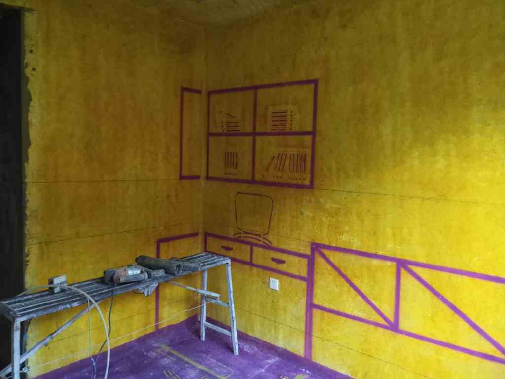 合肥院子-黄墙紫地/3D全景放样-山水装饰