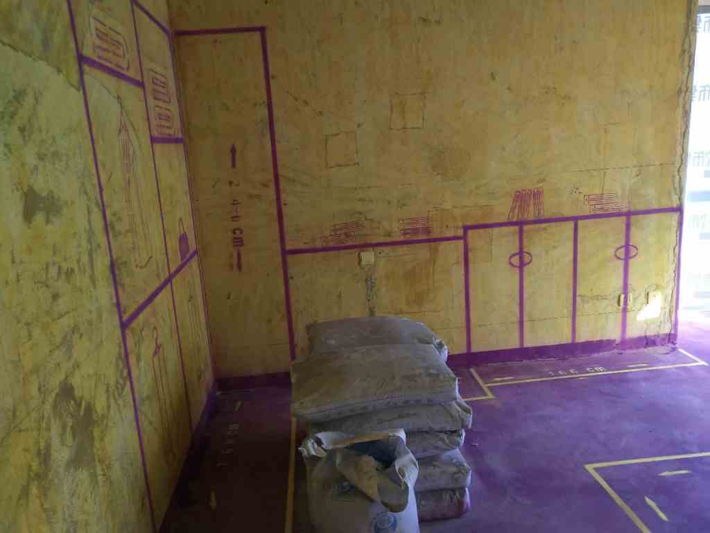 绿城百合公寓-黄墙紫地/3D全景放样-山水装饰