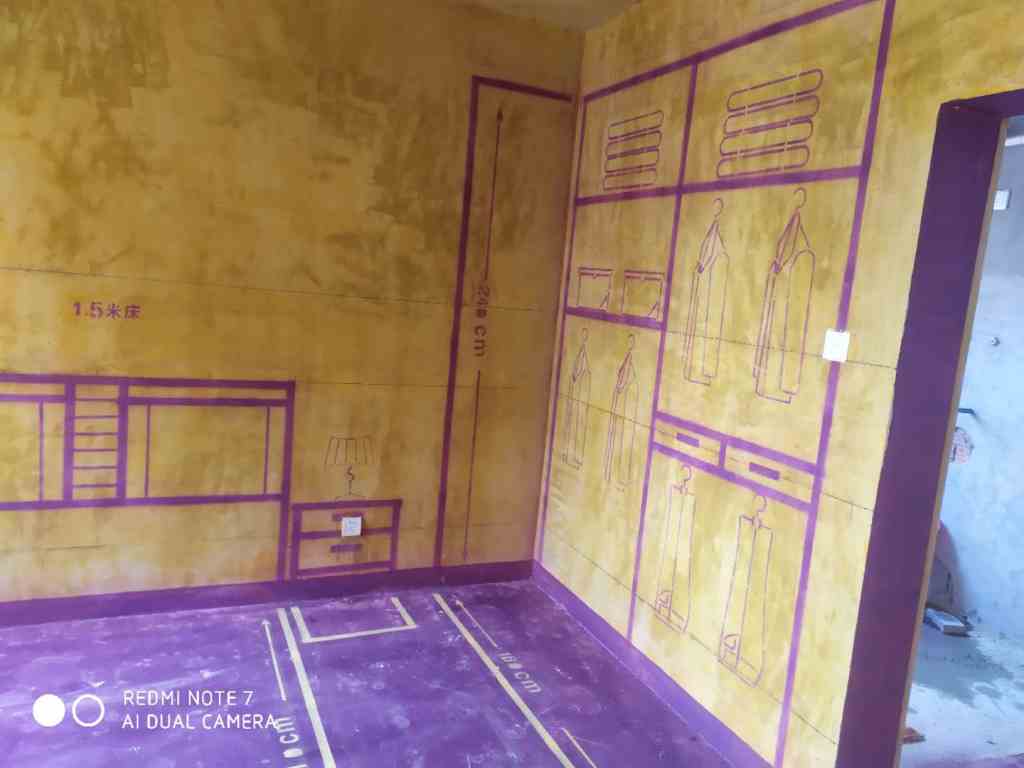 金星和园-黄墙紫地/3D全景放样-山水装饰