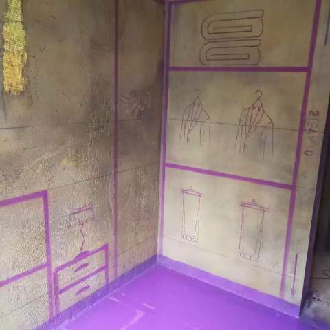 安南小区-黄墙紫地/3D全景放样-山水装饰