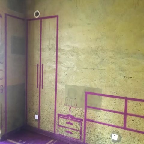 豪门金地-黄墙紫地/3D全景放样-山水装饰