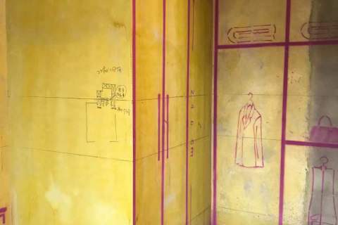 巢湖中央公馆-黄墙紫地/3D全景放样-山水装饰