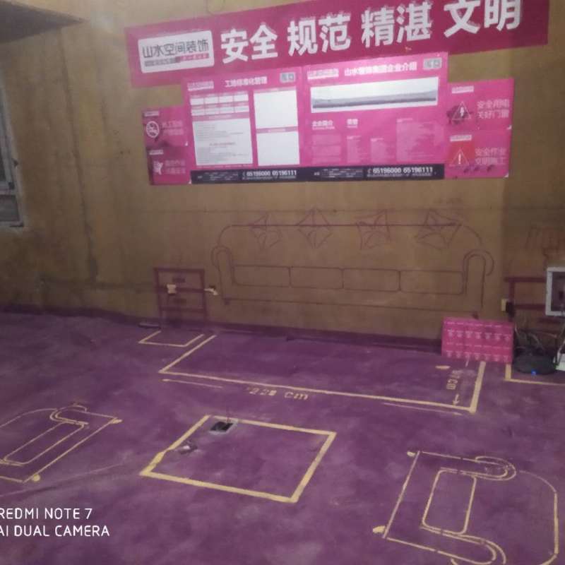 塘溪津门-黄墙紫地/3D全景放样-山水装饰