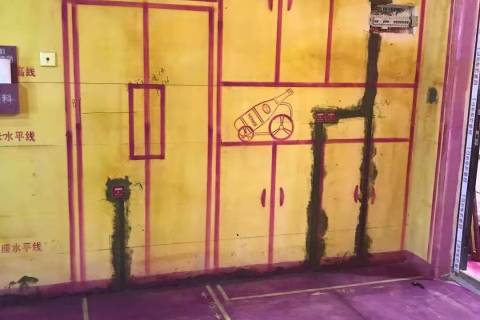 江山印-黄墙紫地/3D全景放样-山水装饰