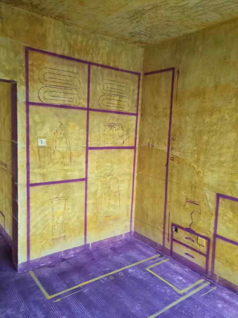 金色池塘三期-黄墙紫地/3D全景放样-山水装饰