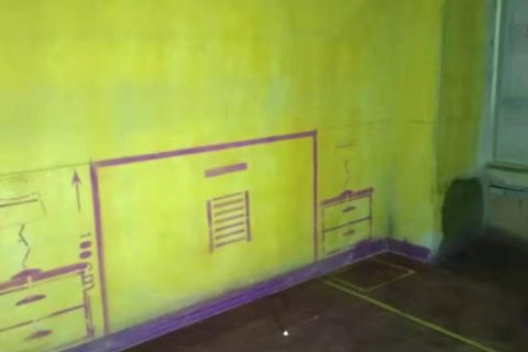 溪岸观邸-黄墙紫地/3D全景放样-山水装饰