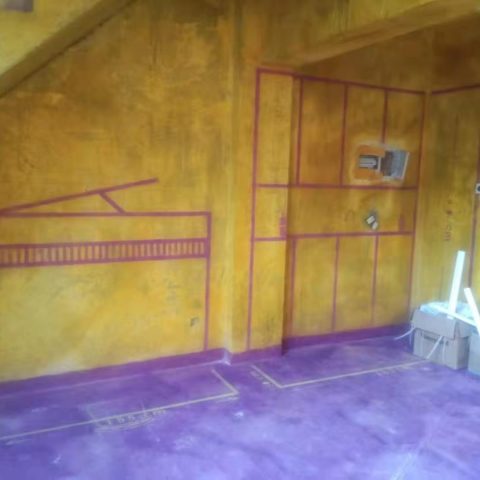 名君家园西区-黄墙紫地/3D全景放样-山水装饰