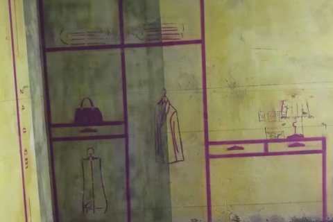 塘溪津门-黄墙紫地/3D全景放样-山水装饰
