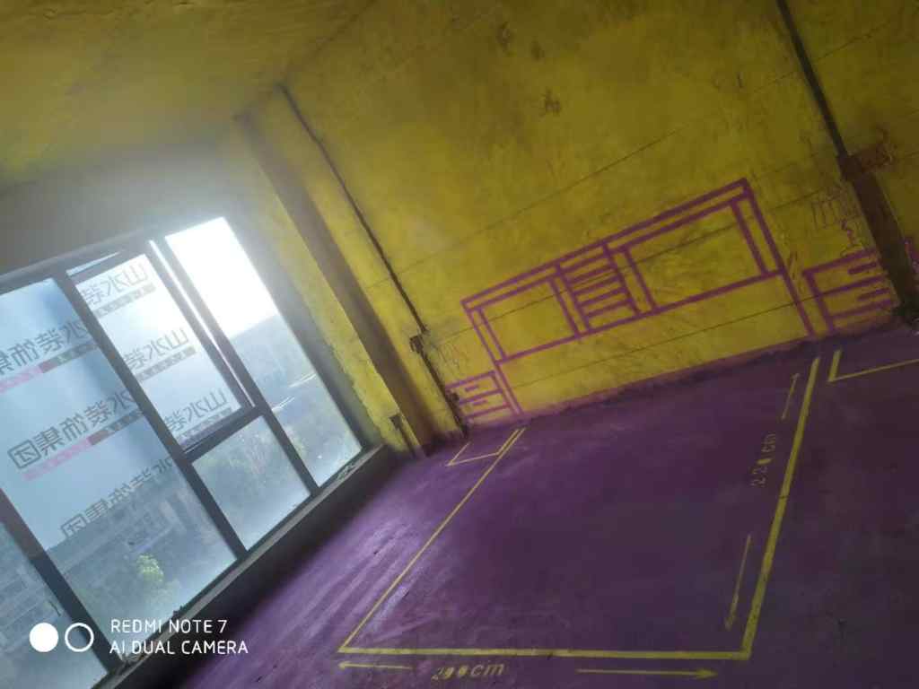 玫瑰园-黄墙紫地/3D全景放样-山水装饰
