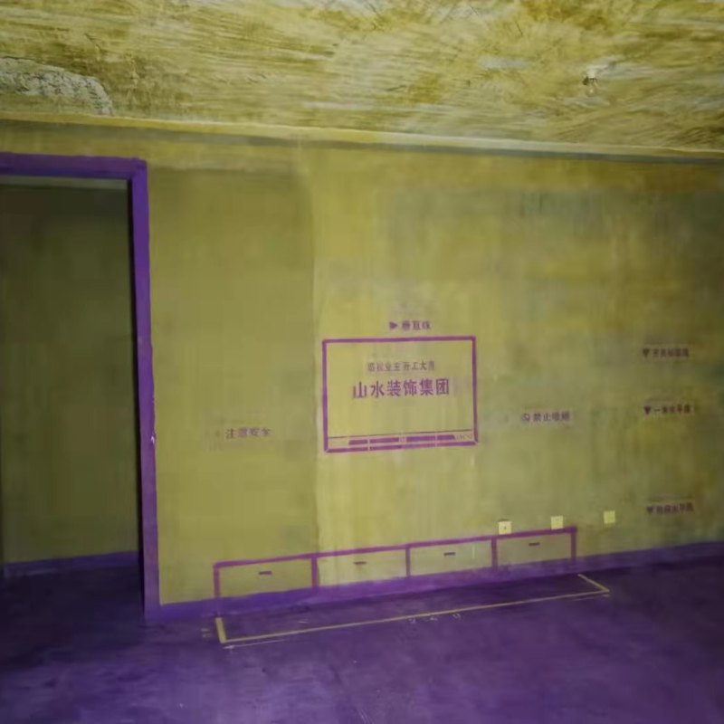 维也纳-黄墙紫地/3D全景放样-山水装饰