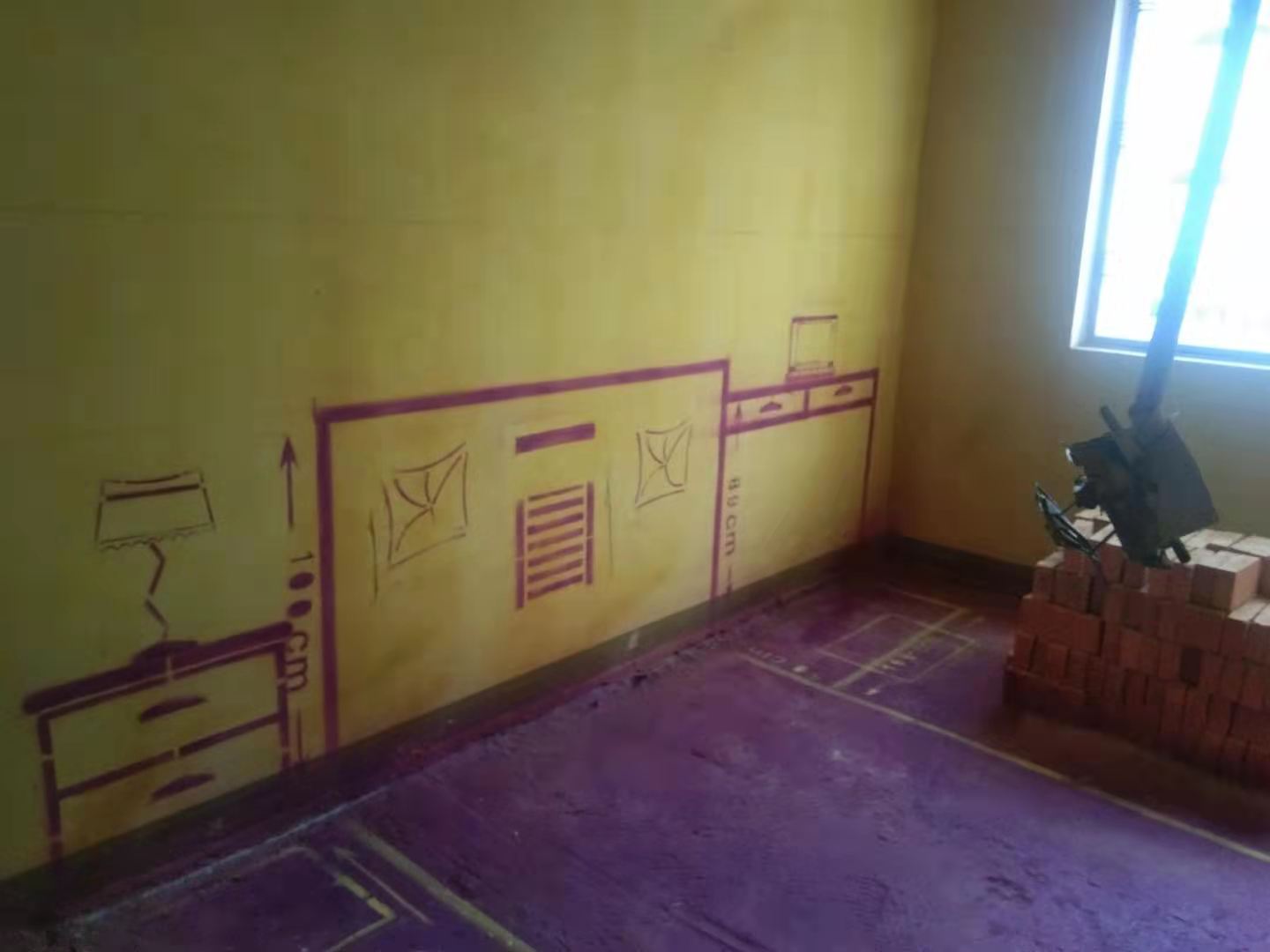 中海世家-黄墙紫地/3D全景放样-山水装饰