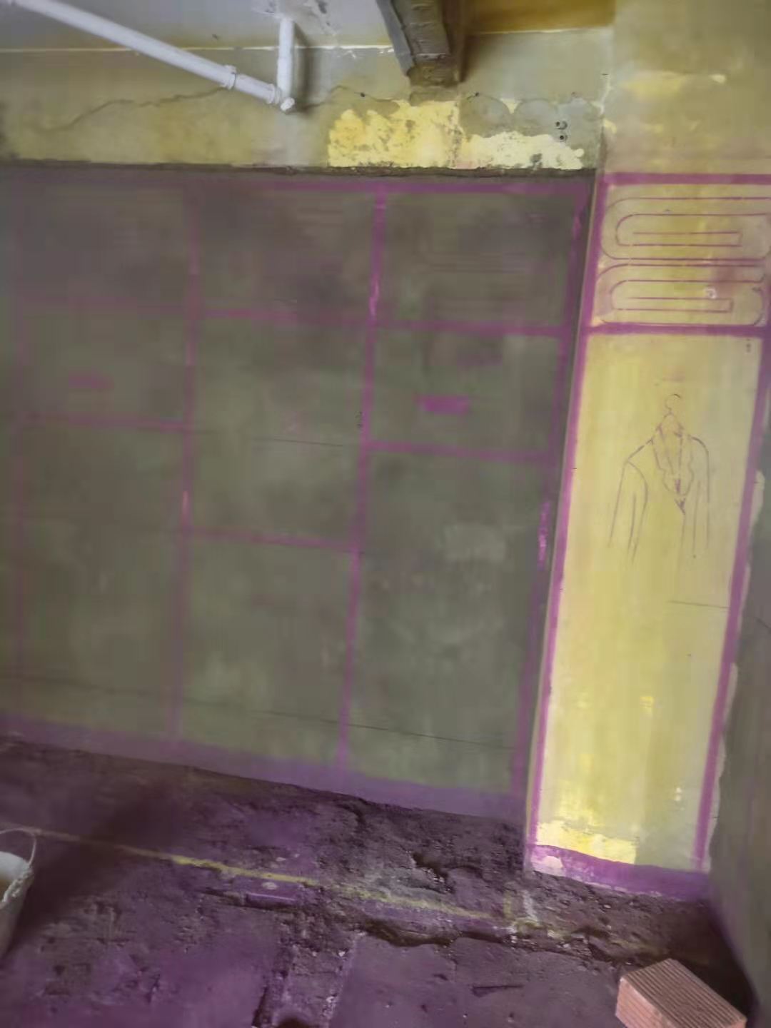 金域蓝湾-黄墙紫地/3D全景放样-山水装饰