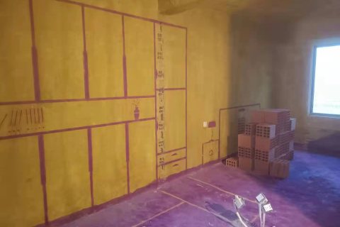 融福园-黄墙紫地/3D全景放样-山水装饰
